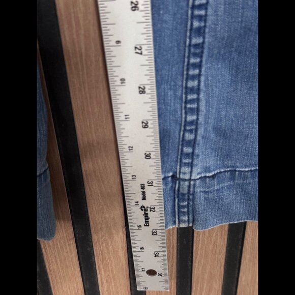 Liefsdottir Jeans 30 Womens Blue Bootcut High Rise Denim Front Pocket - Picture 5 of 8